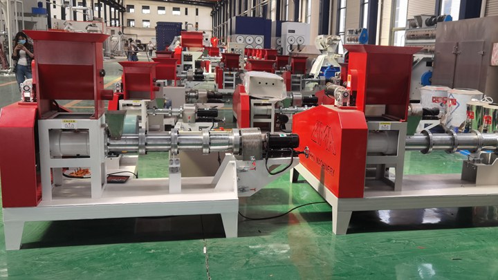 locally made twin screw extruder machine Factory for sale in Angola